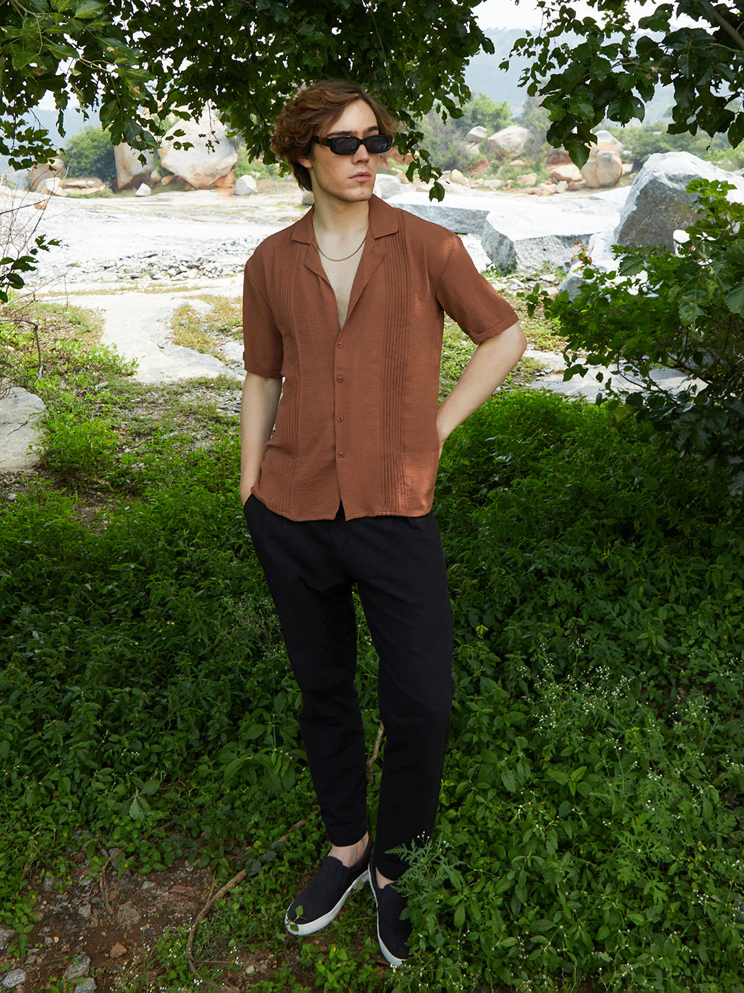 Panel-Pleat Oversized Shirt - Image 6