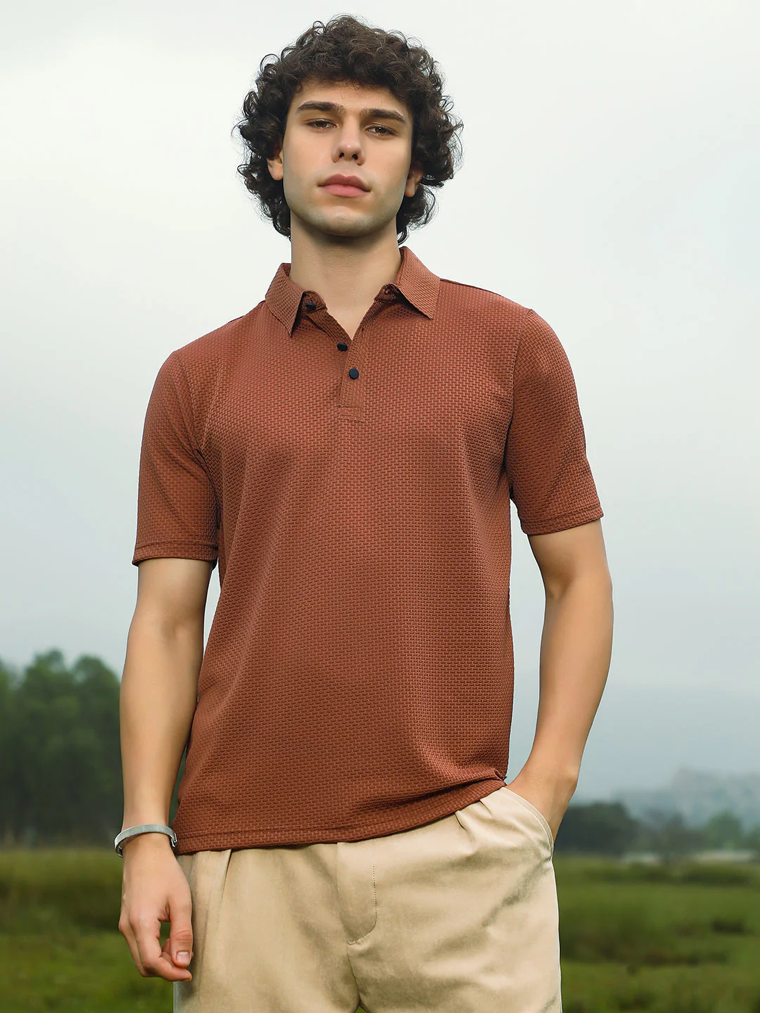 Warp-Tactile Polo T-Shirt - Image 2