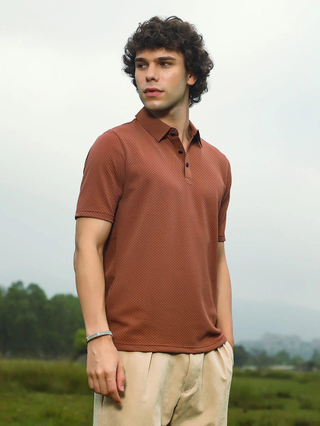 Warp-Tactile Polo T-Shirt - Image 3