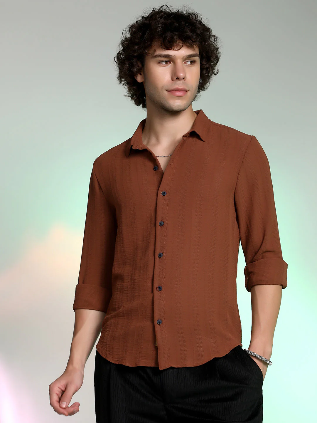 Woven-Lined Shirt - Image 2