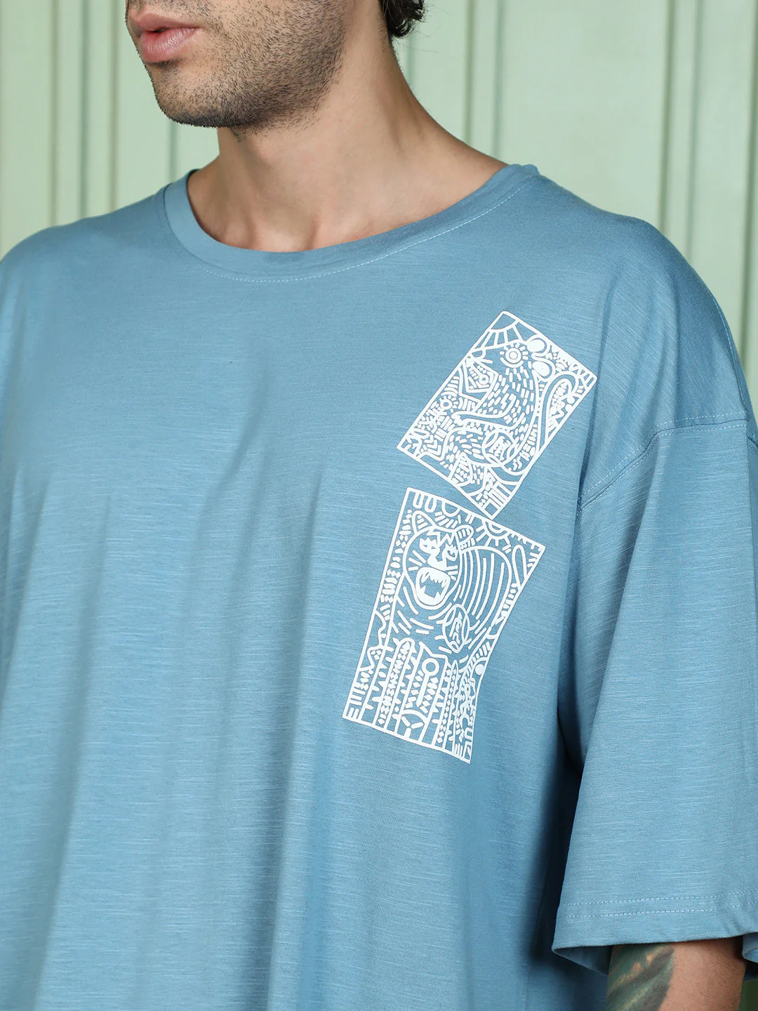 Animal-Farm Imprint Oversized T-Shirt - Image 7