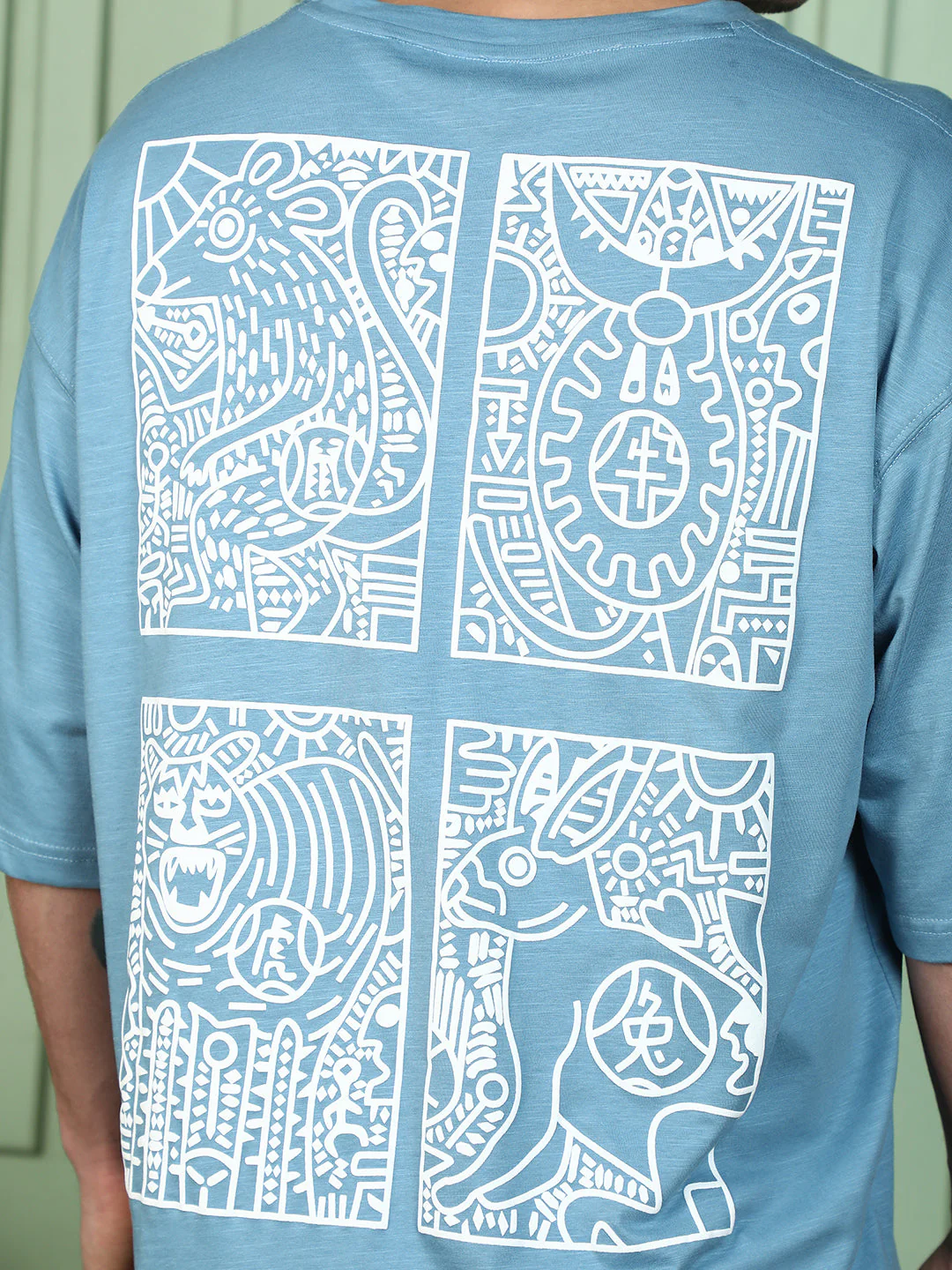 Animal-Farm Imprint Oversized T-Shirt - Image 8
