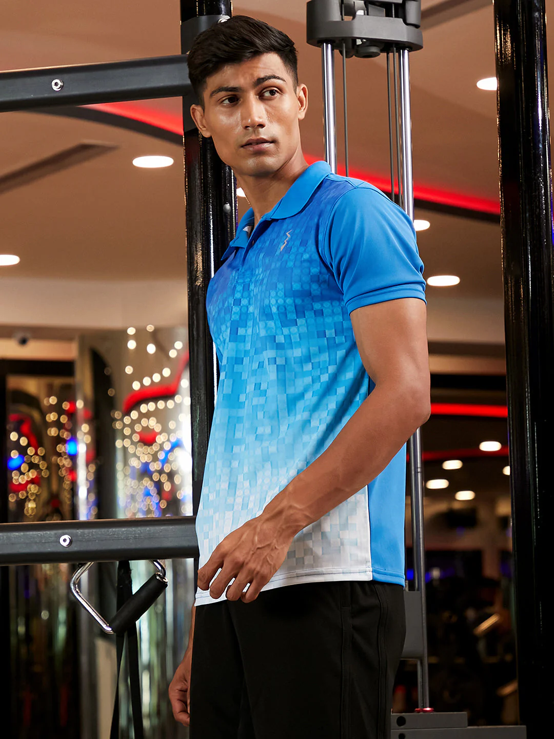 Ombre Polo Activewear T-Shirt - Image 3