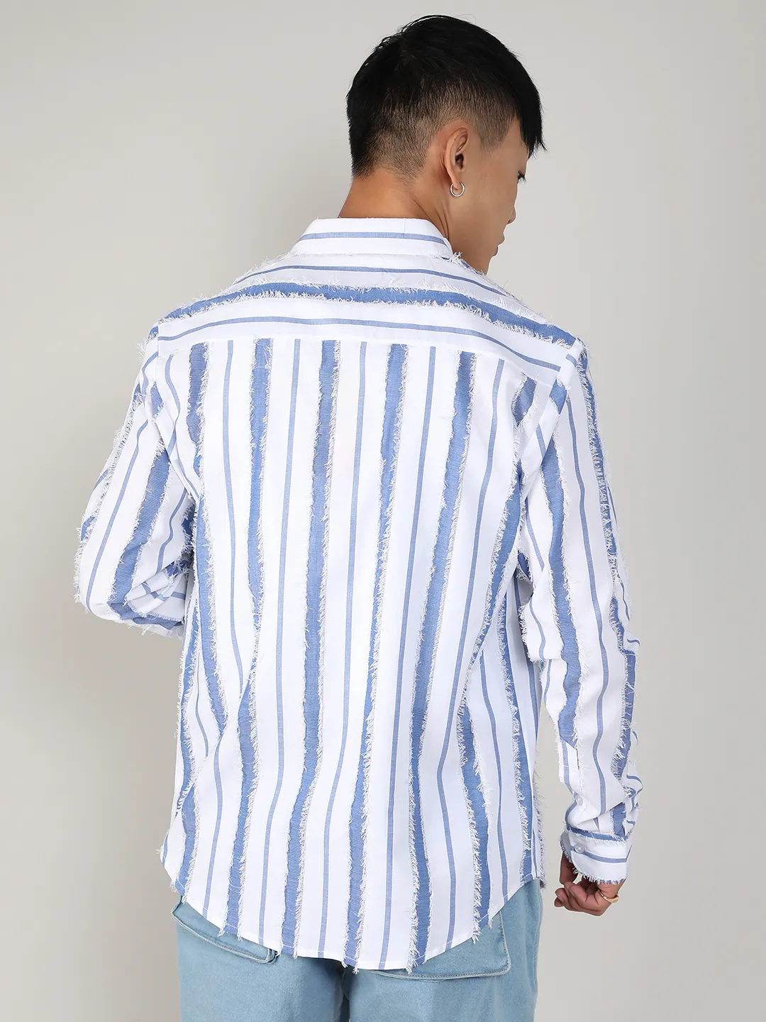 Striped Fringe Shirt - Image 4