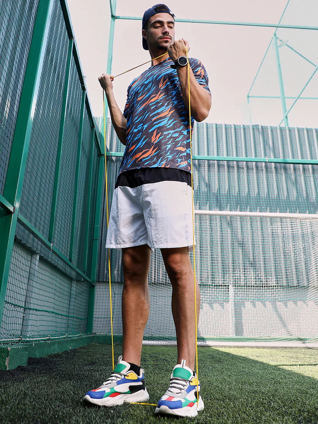 Block-Swirl Activewear T-Shirt - Image 6