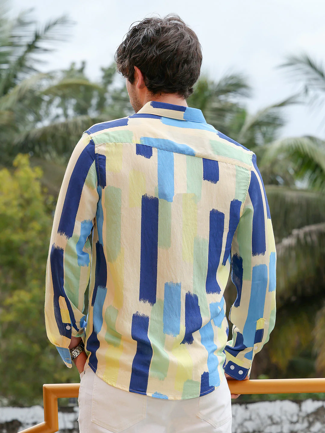Pigment-Strokes Imprint Shirt - Image 4