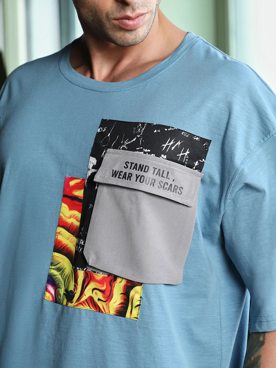 Escape-Ordinary Imprint Oversized T-Shirt - Image 7