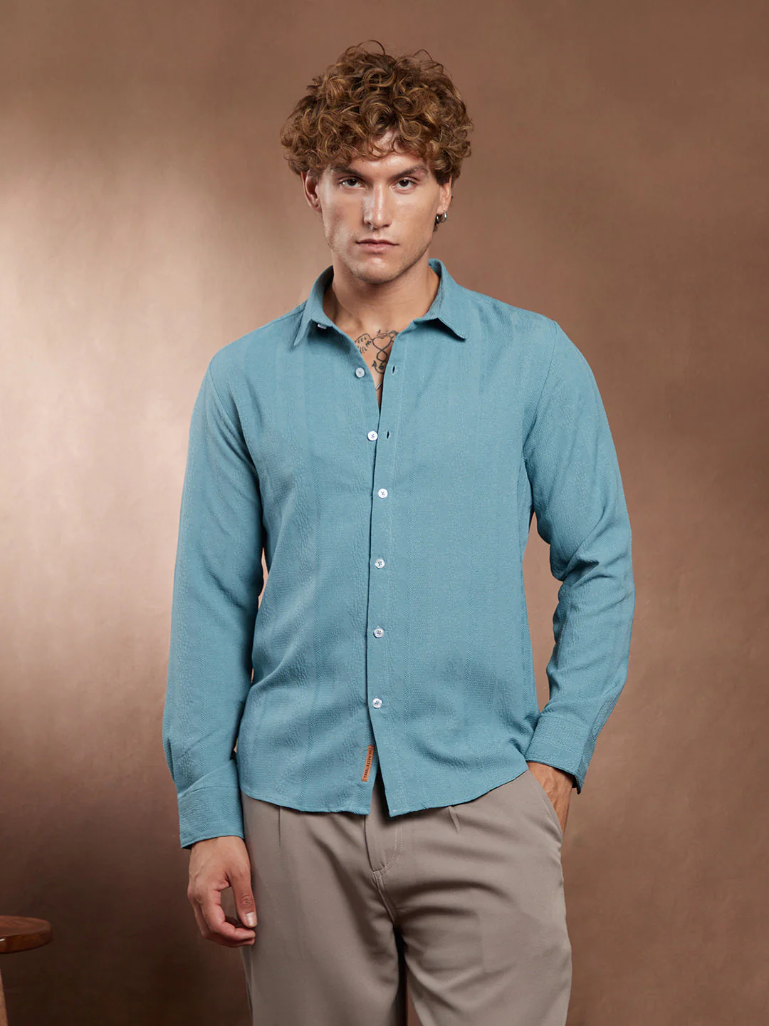 Freeform-Textured Shirt - Image 2