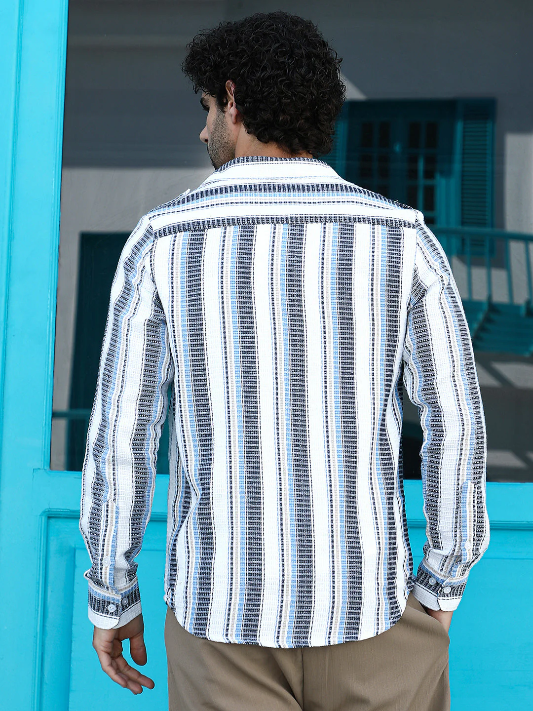 Nomad-Striped Utility Shirt - Image 4