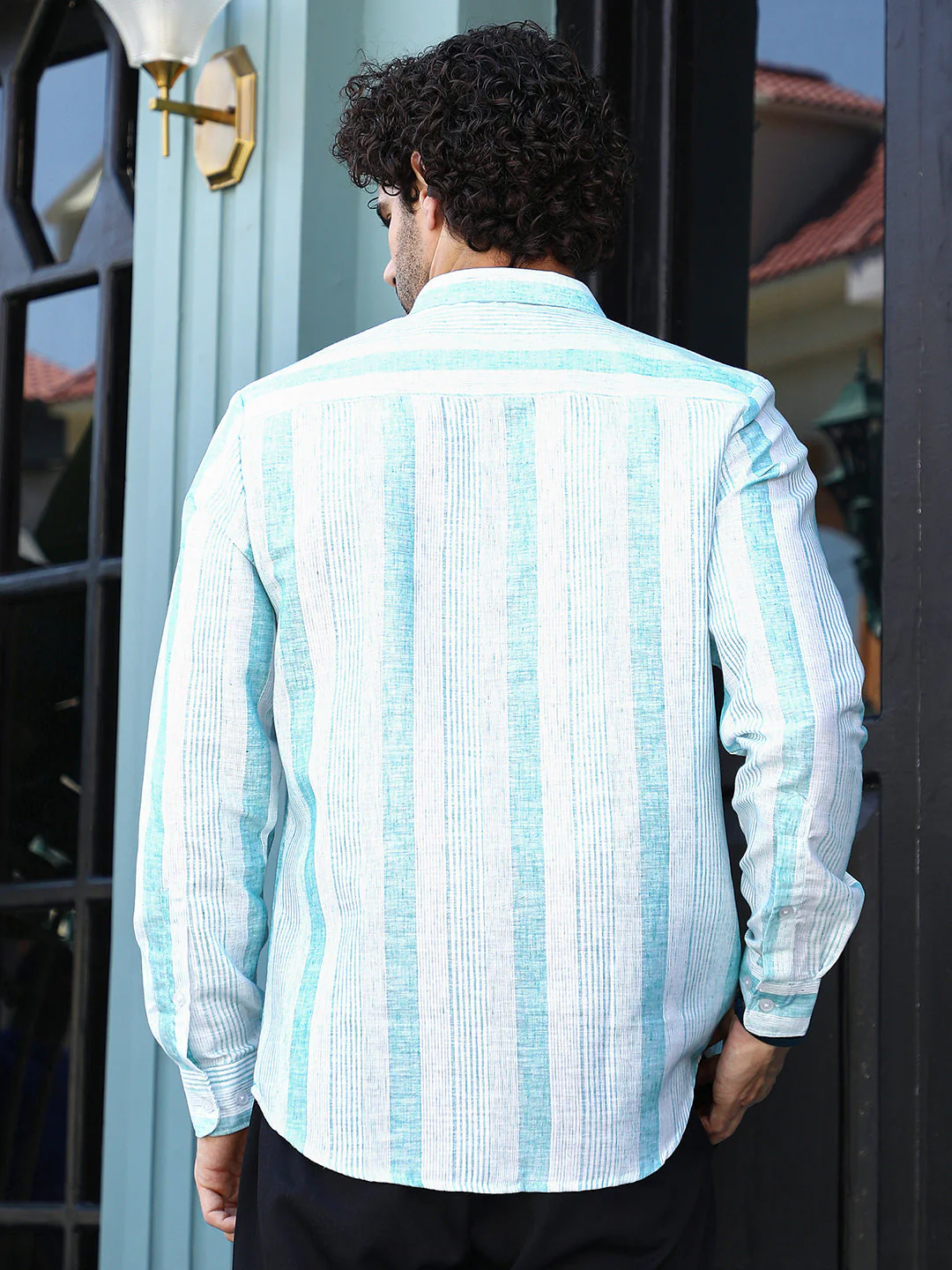 Pincandy-Striped Regular Shirt - Image 4