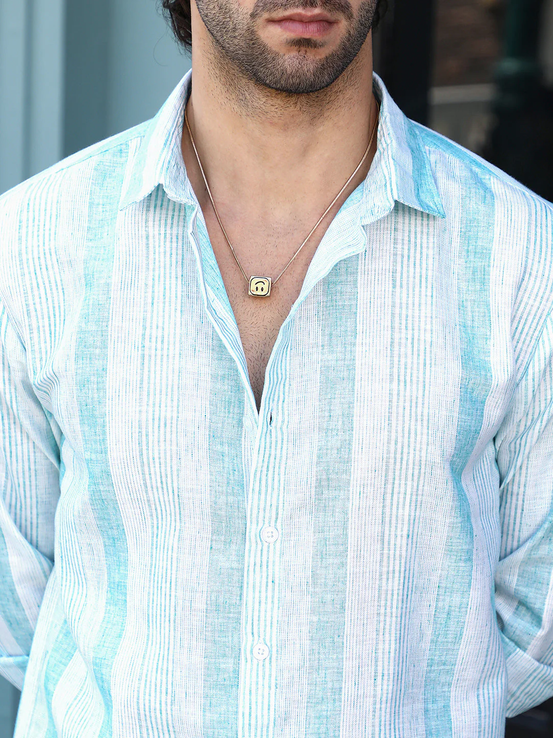 Pincandy-Striped Regular Shirt - Image 7