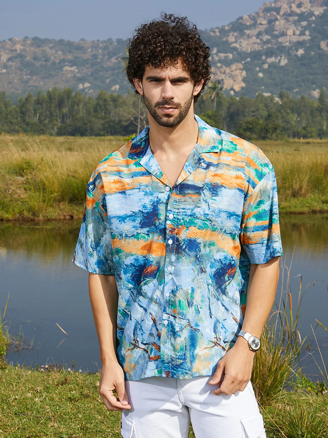 Indie-Block Oversized Shirt - Image 2