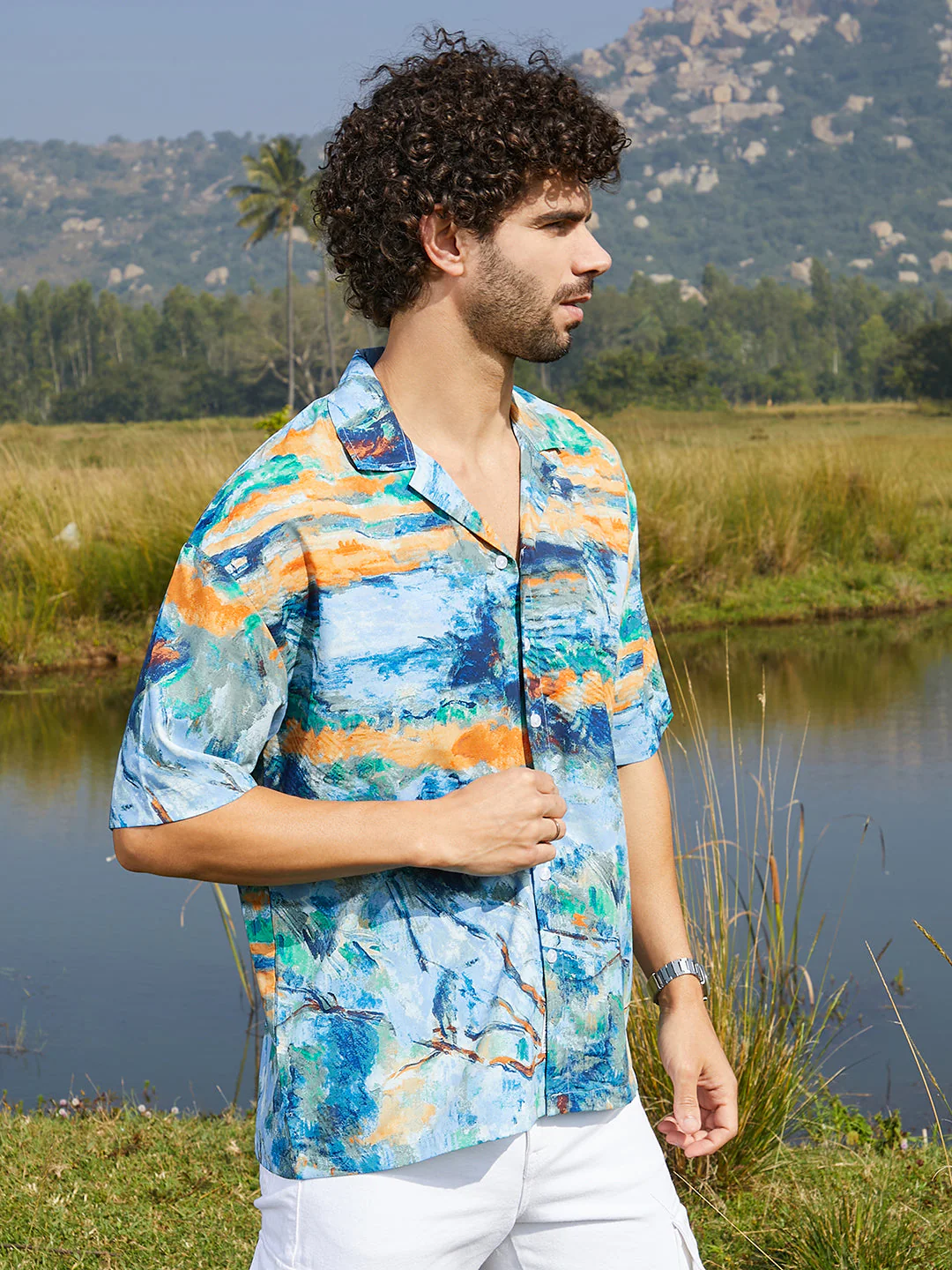Indie-Block Oversized Shirt - Image 3