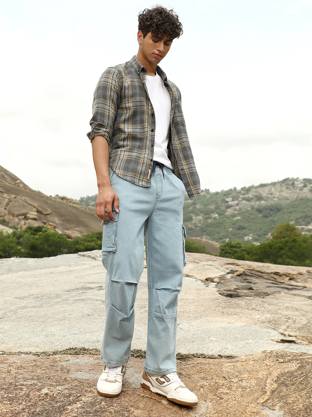 Straight-Leg Parachute Denim Jeans - Image 13
