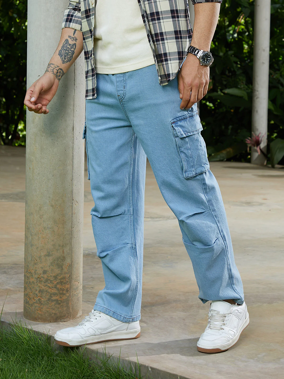 Straight-Leg Parachute Denim Jeans - Image 3