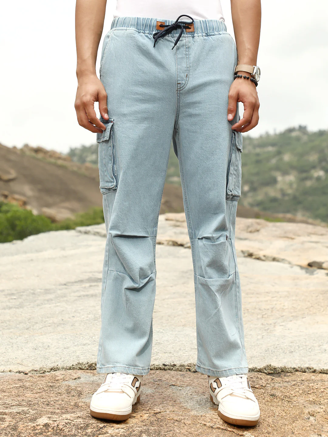 Straight-Leg Parachute Denim Jeans - Image 9
