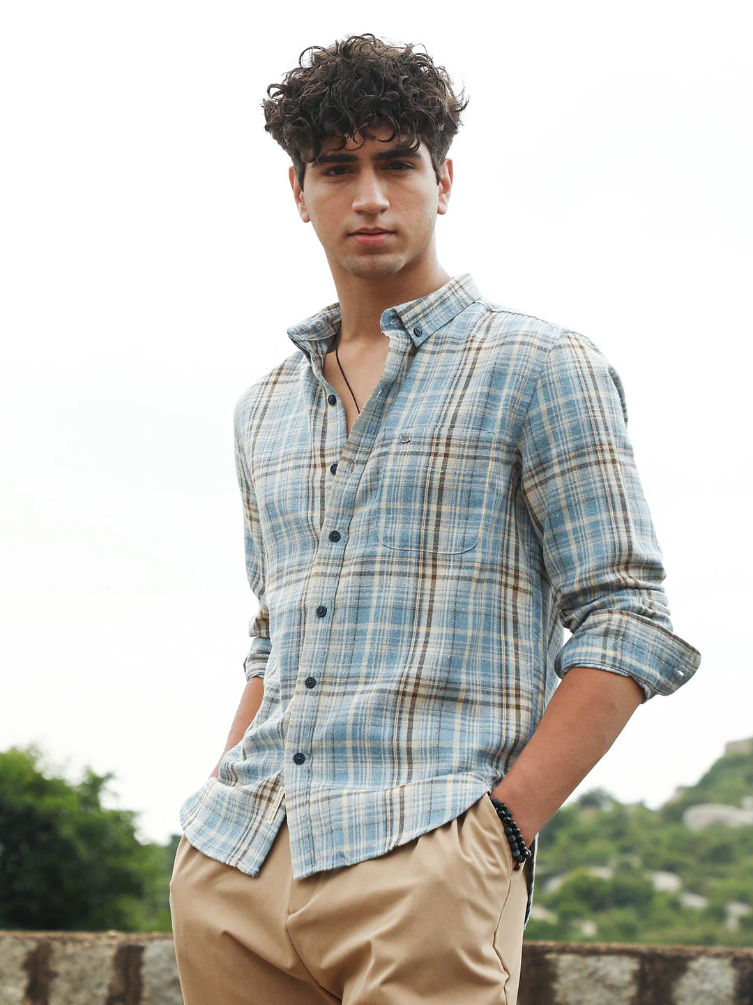 Tartan-Woven Regular Shirt - Image 3