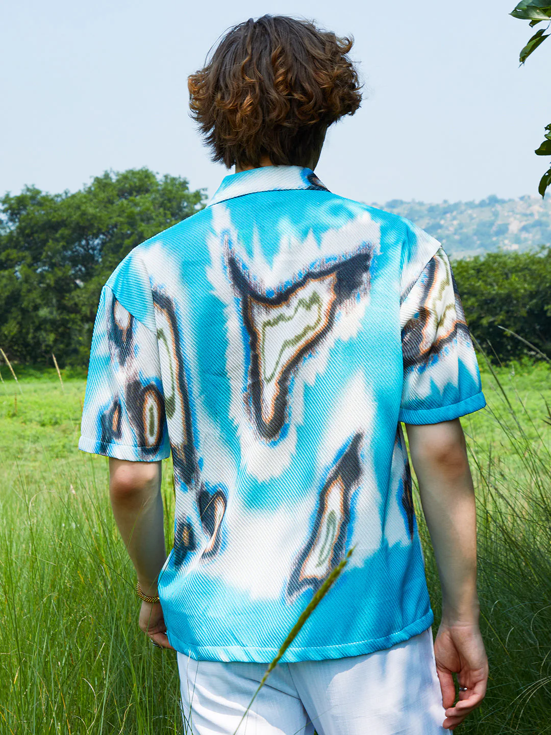 Topography Mesh Oversized Shirt - Image 4