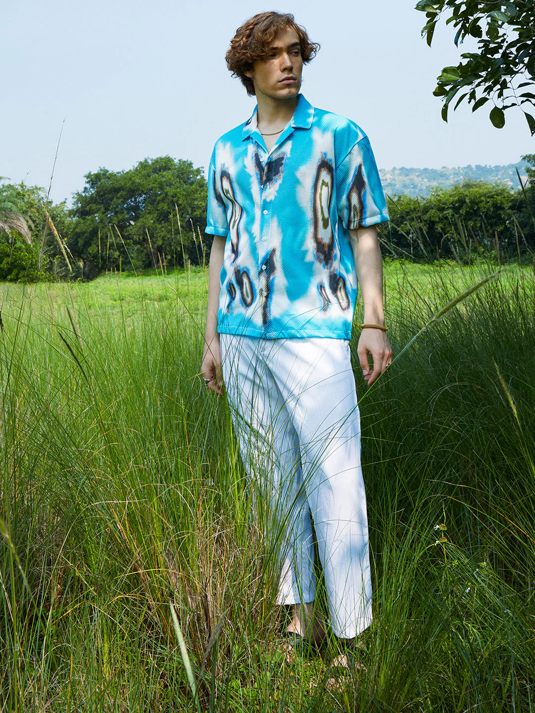 Topography Mesh Oversized Shirt - Image 5