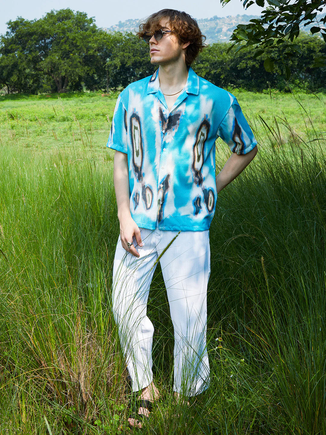 Topography Mesh Oversized Shirt - Image 6