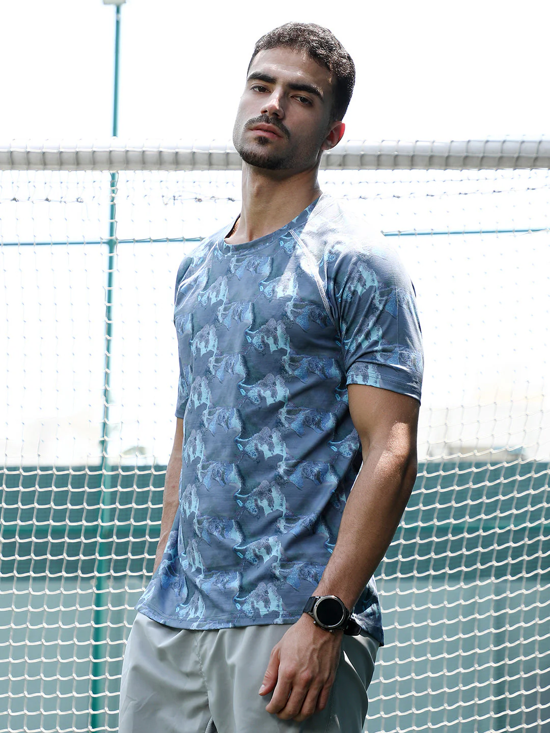 Panel-Swirl Activewear T-Shirt - Image 3