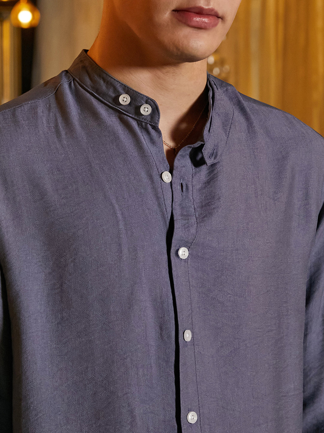 Breezy Mandarin Shirt - Image 7