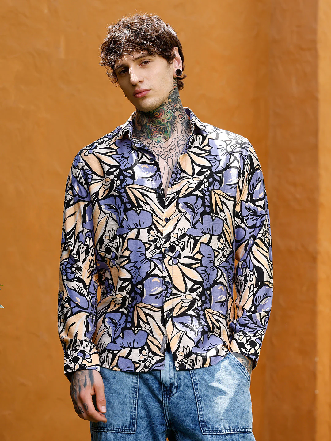 Cluster-Botanical Imprint Shirt - Image 2