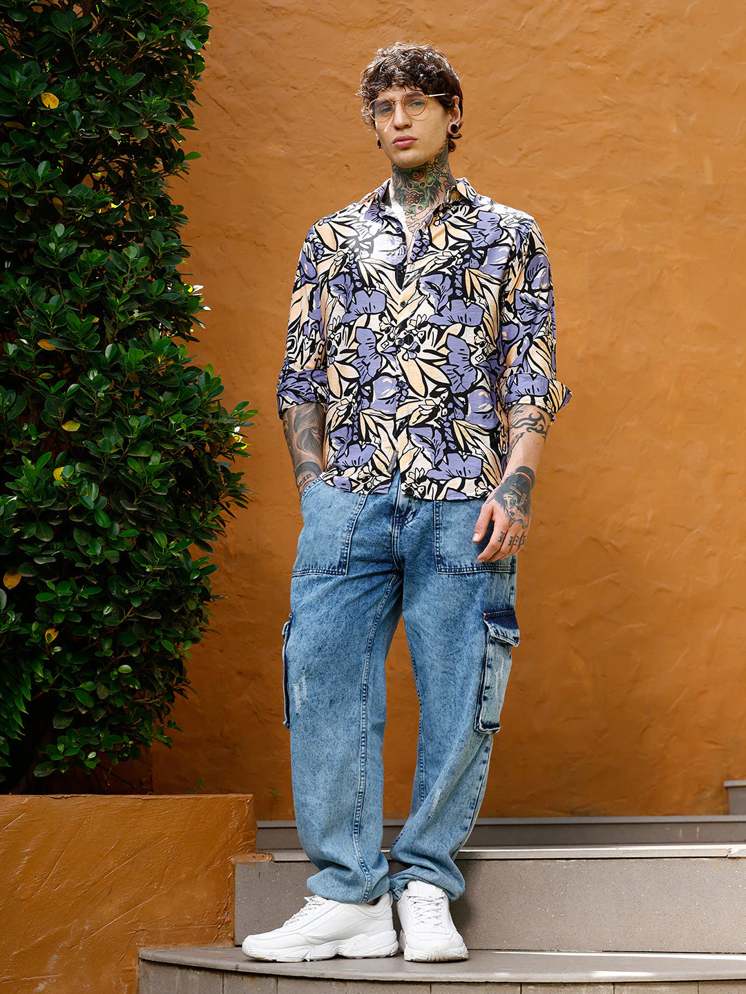 Cluster-Botanical Imprint Shirt - Image 6