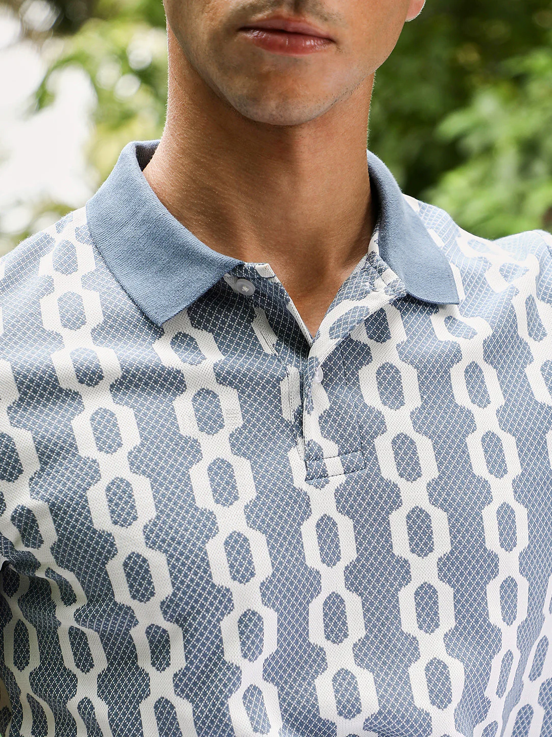 Link-Jacquard Polo T-Shirt - Image 7