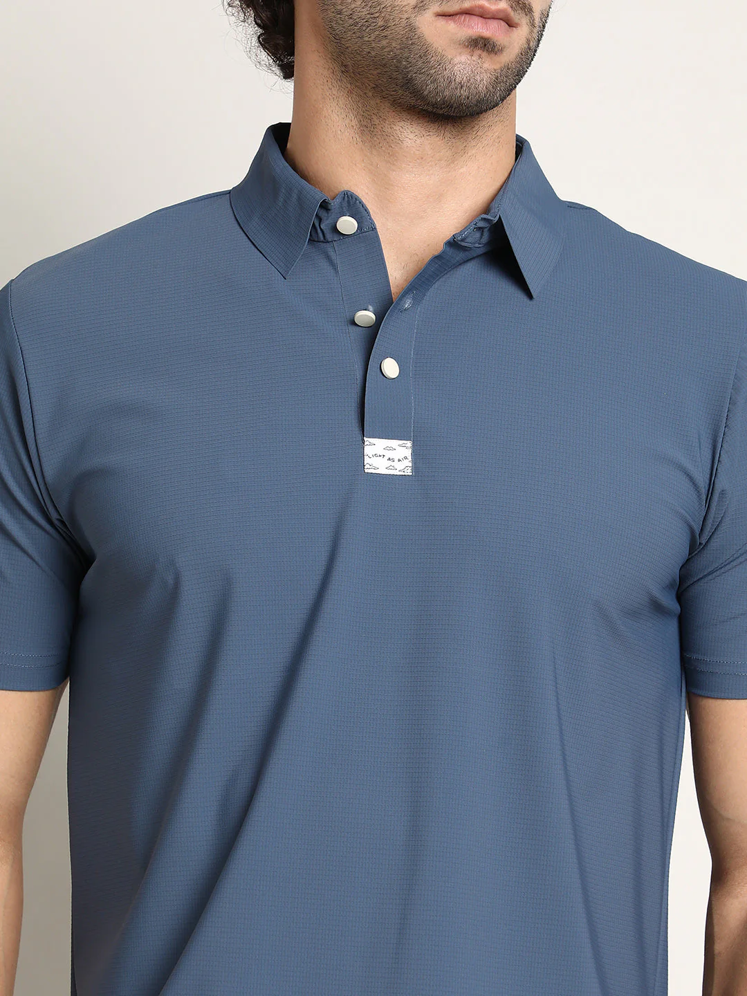 Seamless Waffle Polo T-Shirt - Image 7