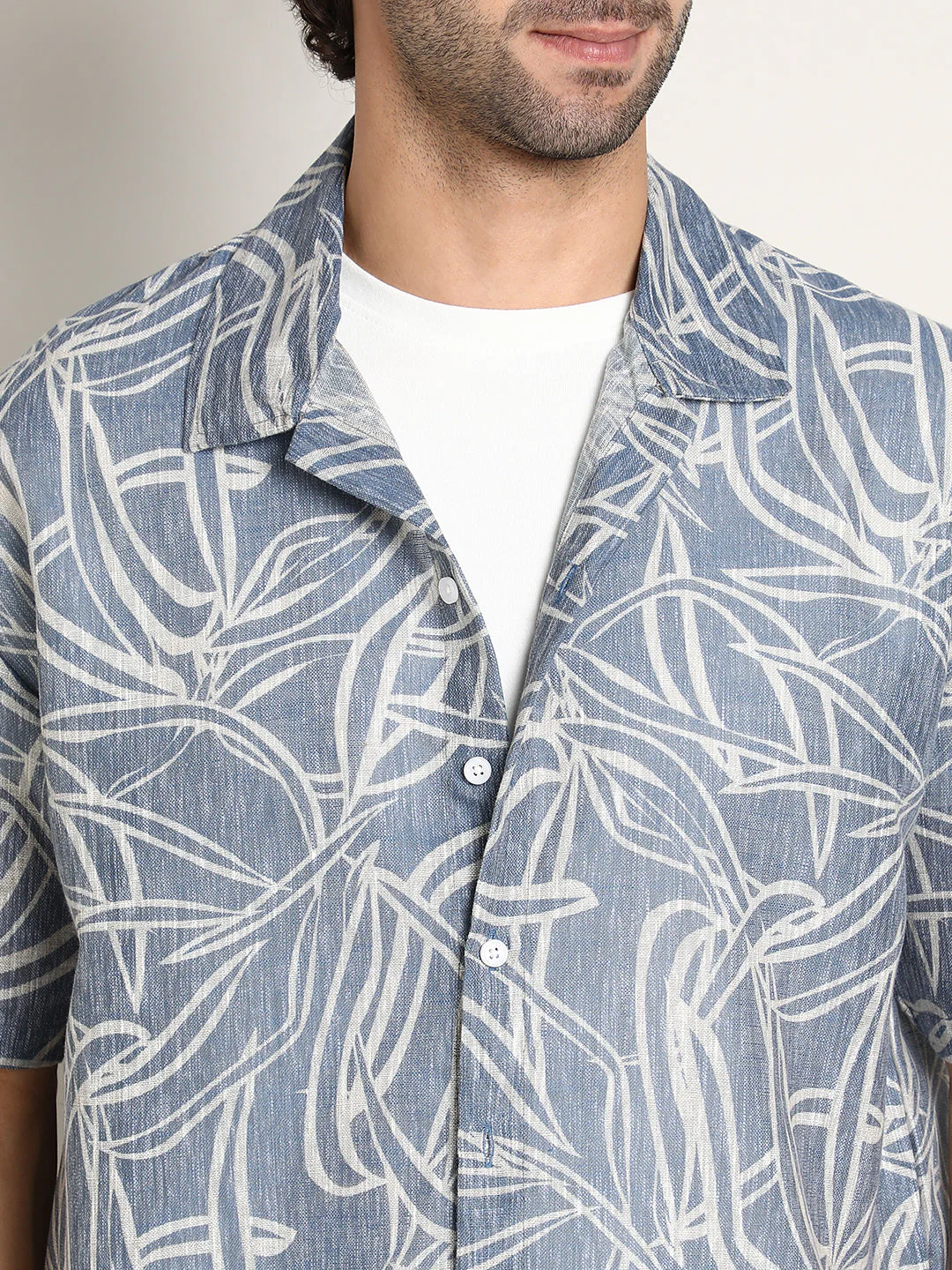 Vine-Lines Resort Oversized Shirt - Image 7