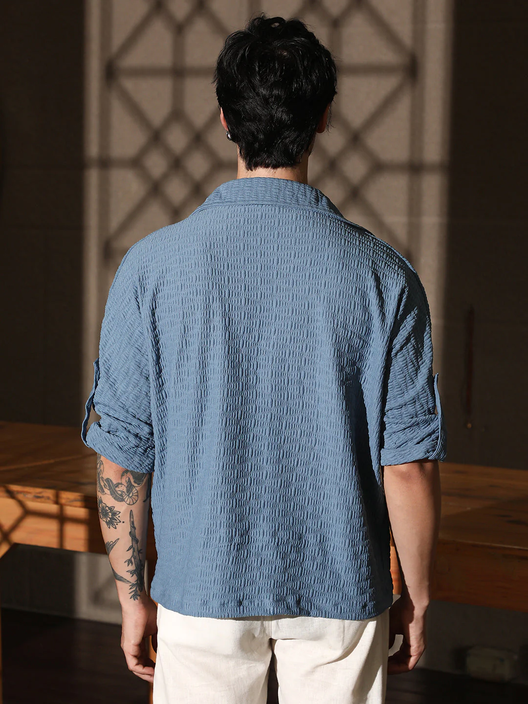 Wave-Tactile Relaxed Shirt - Image 4