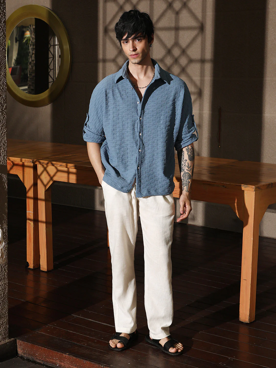 Wave-Tactile Relaxed Shirt - Image 5