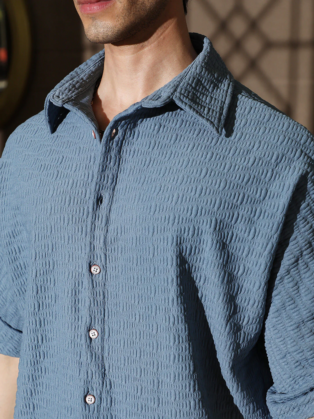 Wave-Tactile Relaxed Shirt - Image 7