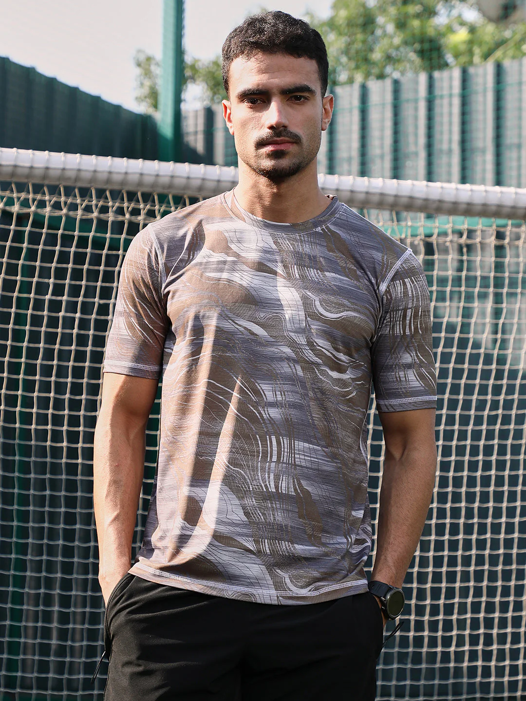 Lined-Dye Activewear T-Shirt - Image 2