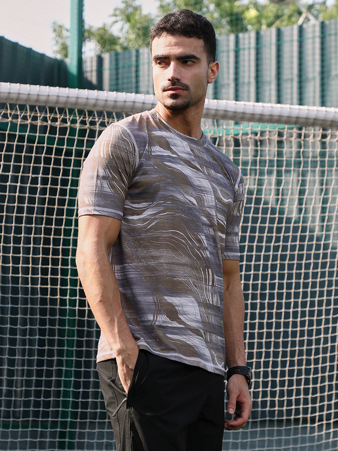 Lined-Dye Activewear T-Shirt - Image 3