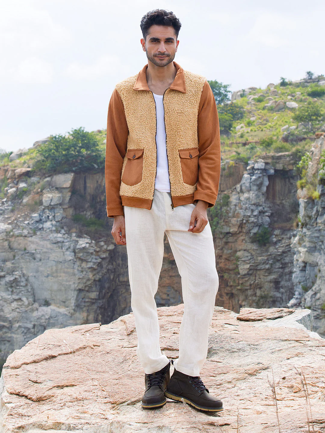 Contrast Sherpa Jacket - Image 5
