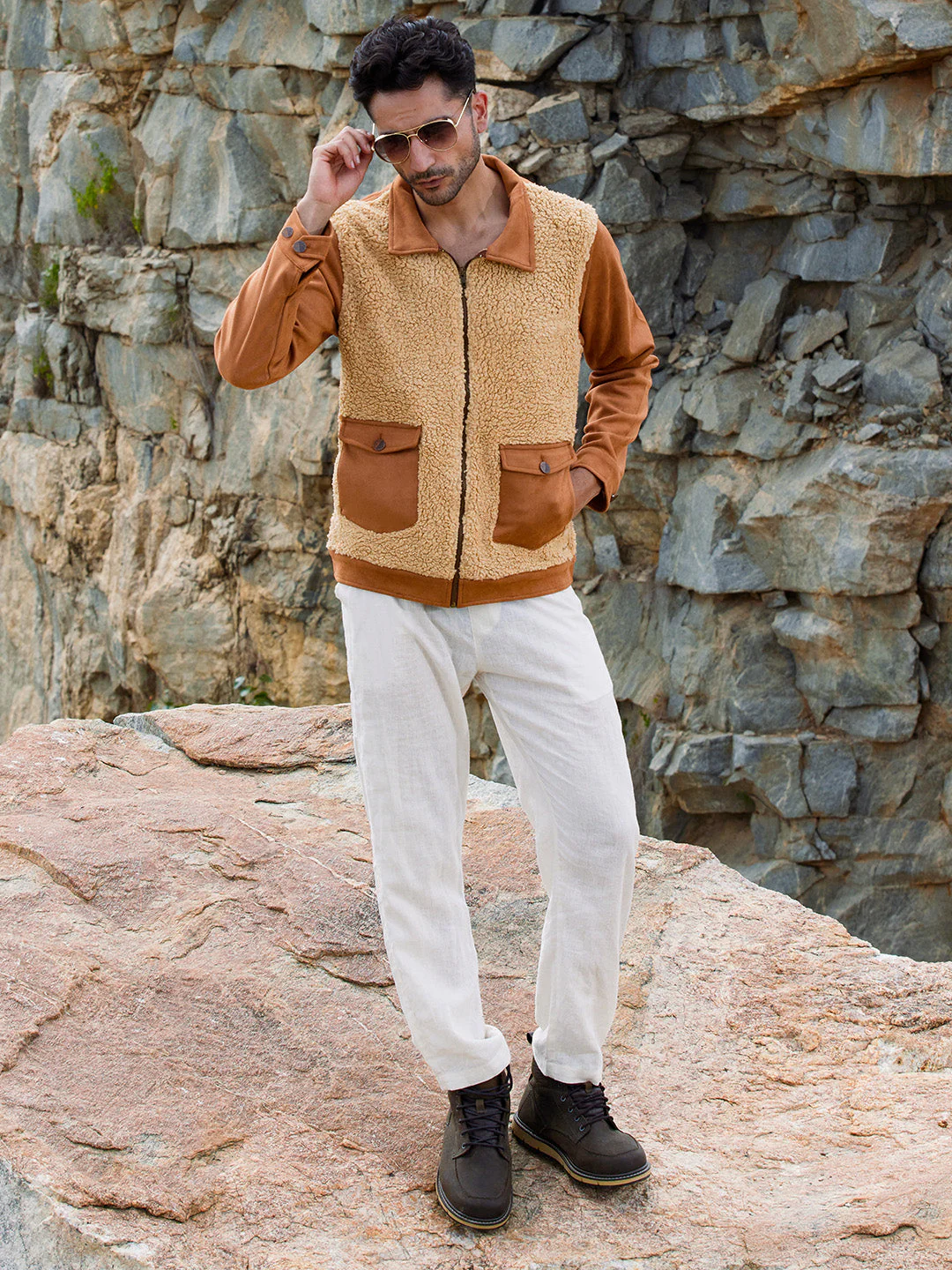 Contrast Sherpa Jacket - Image 6