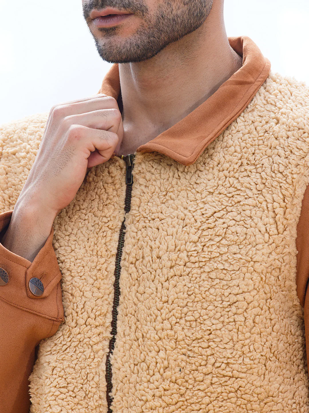Contrast Sherpa Jacket - Image 7