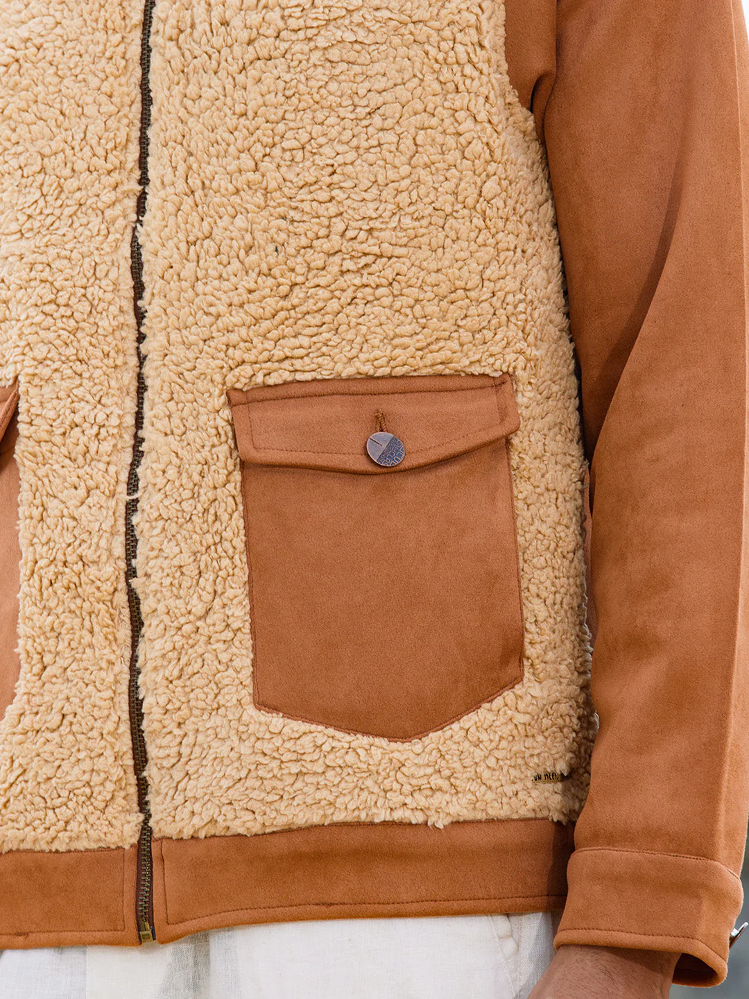 Contrast Sherpa Jacket - Image 8