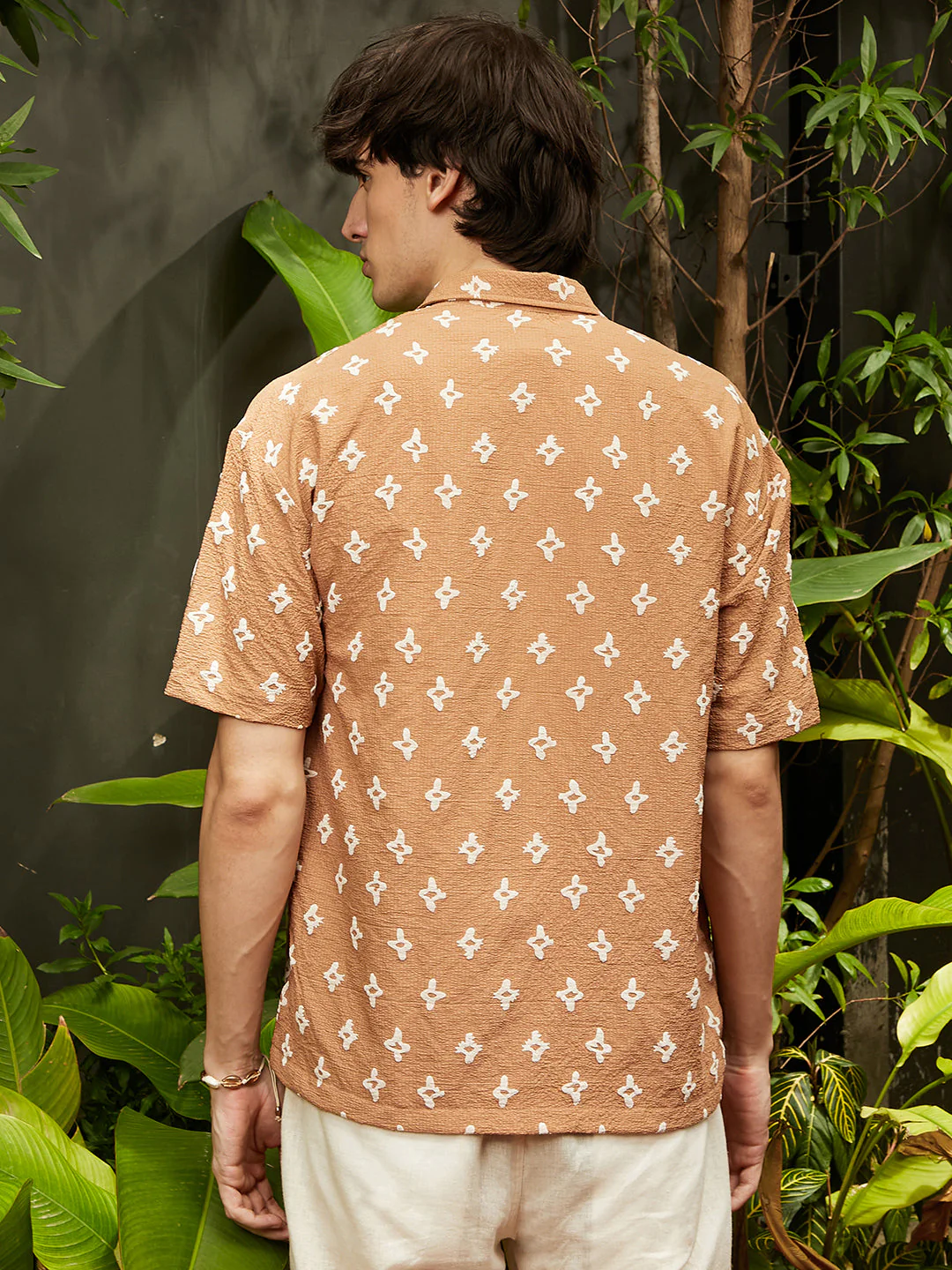 Floral-Tactile Oversized Shirt - Image 4