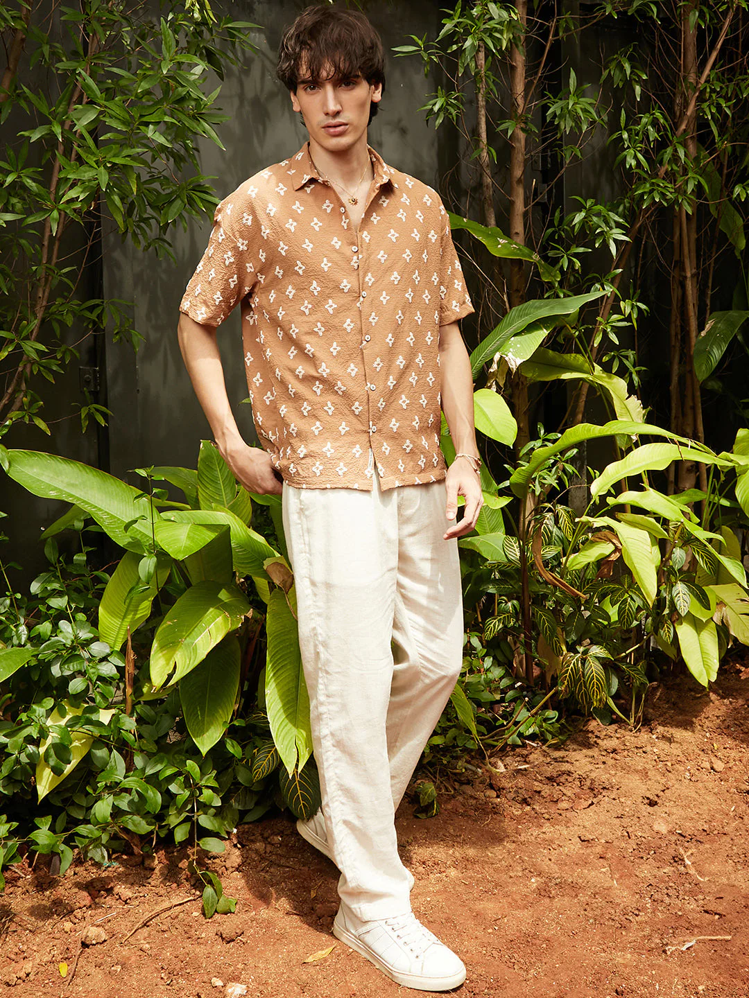 Floral-Tactile Oversized Shirt - Image 5