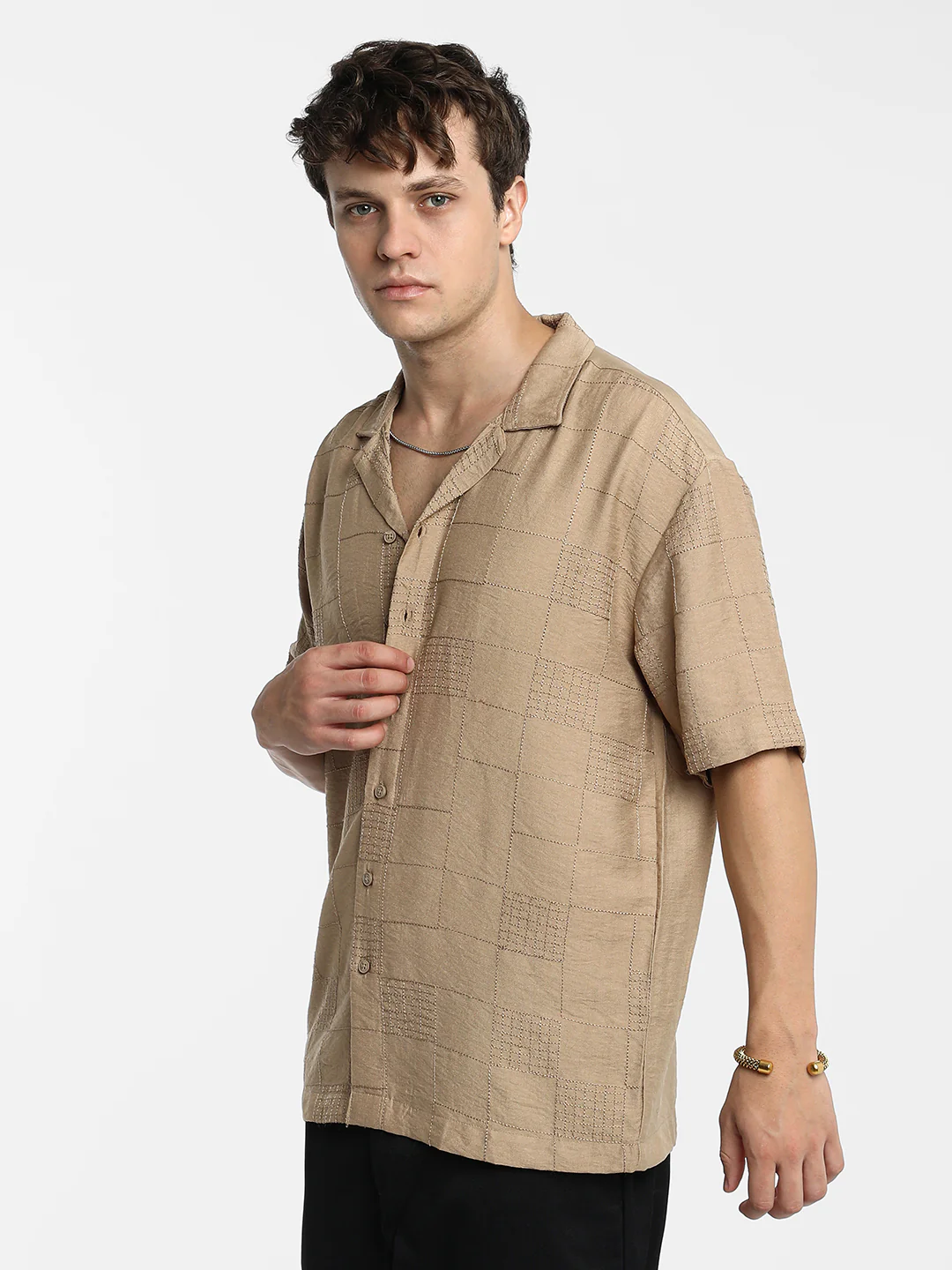 Graph-Tactile Oversized Shirt - Image 10