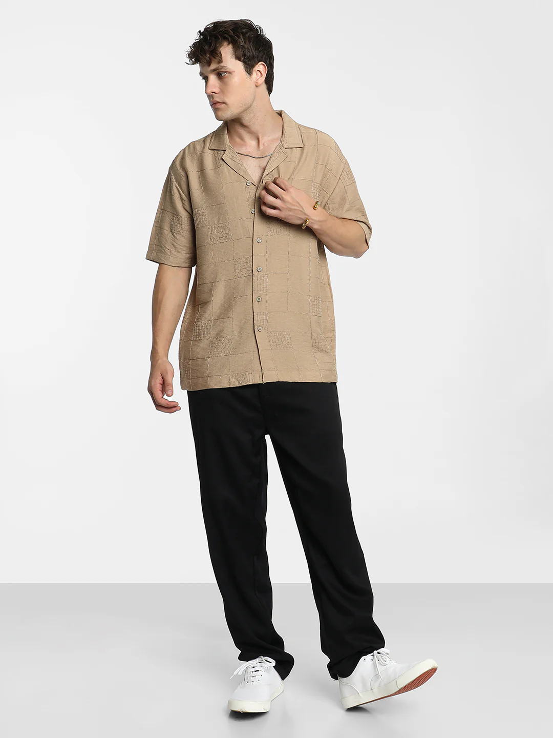 Graph-Tactile Oversized Shirt - Image 12