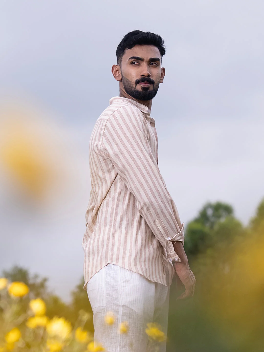 Heathered-Stripe Shirt - Image 3