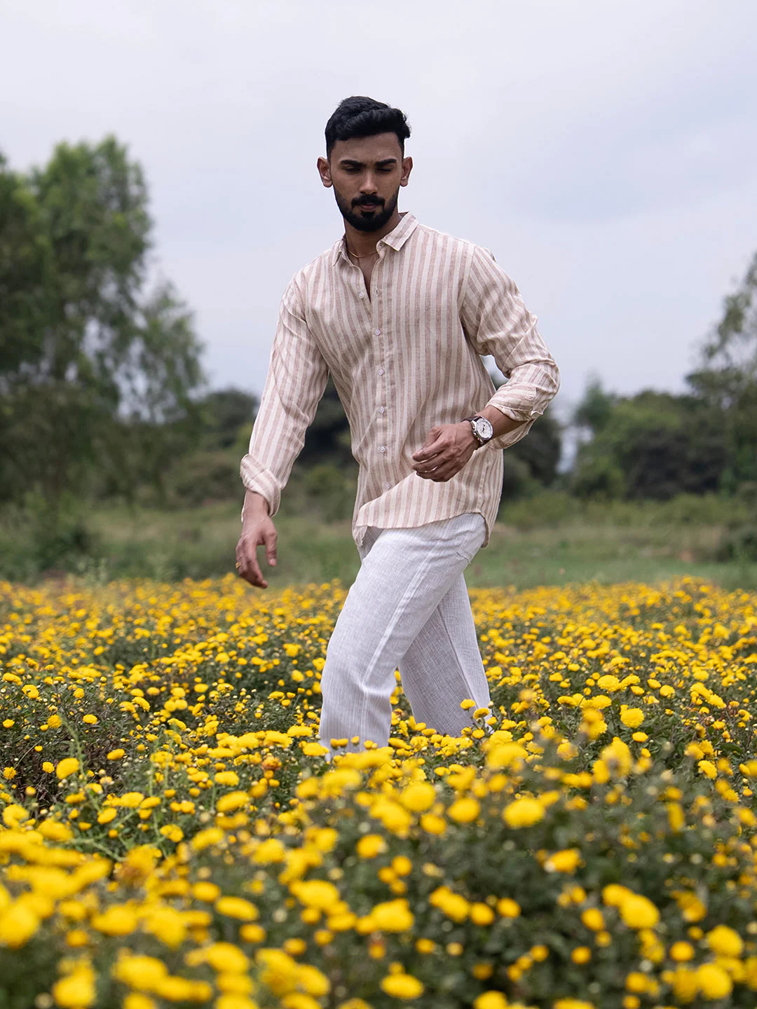 Heathered-Stripe Shirt - Image 4