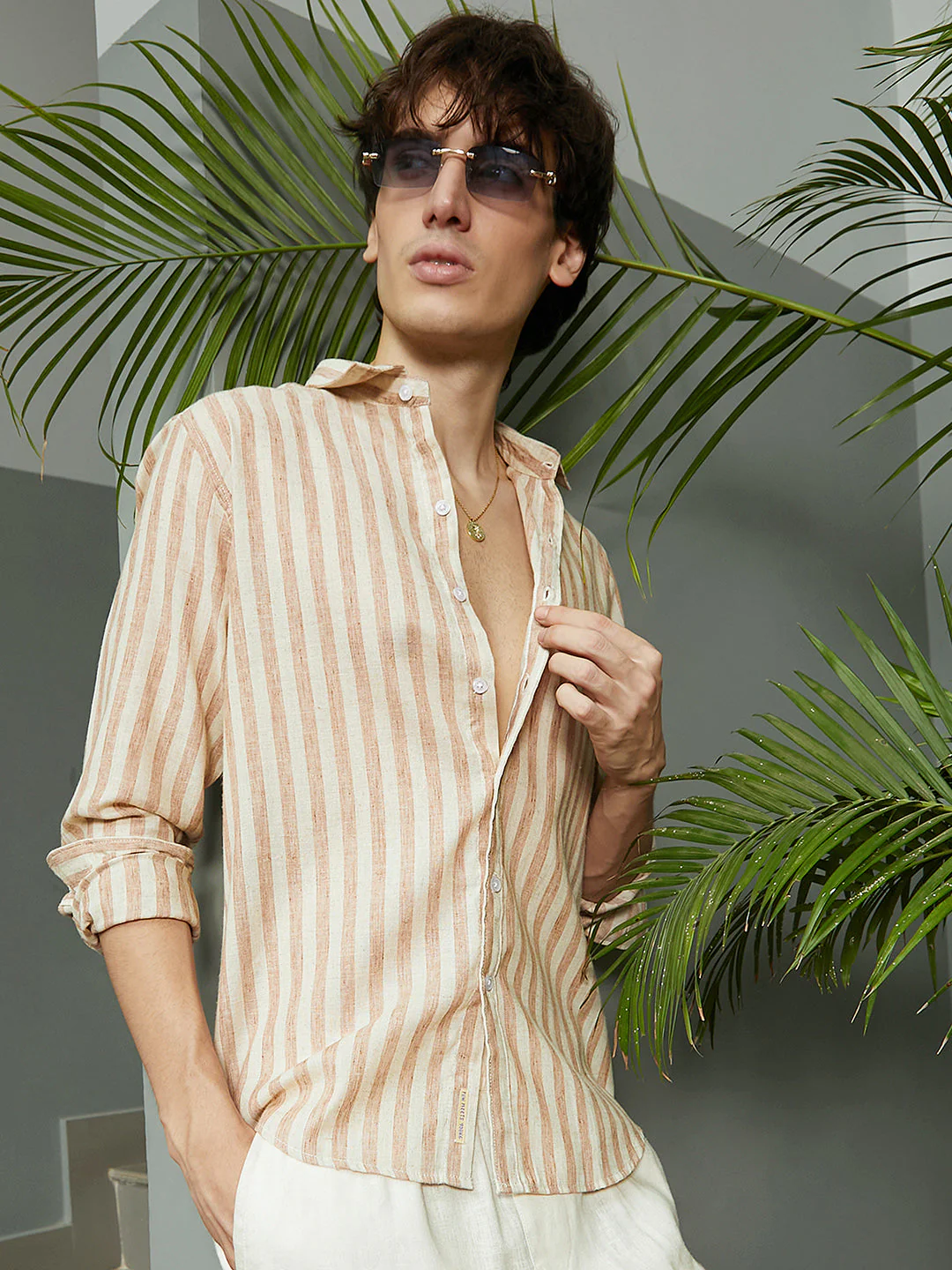 Heathered-Stripe Shirt - Image 6
