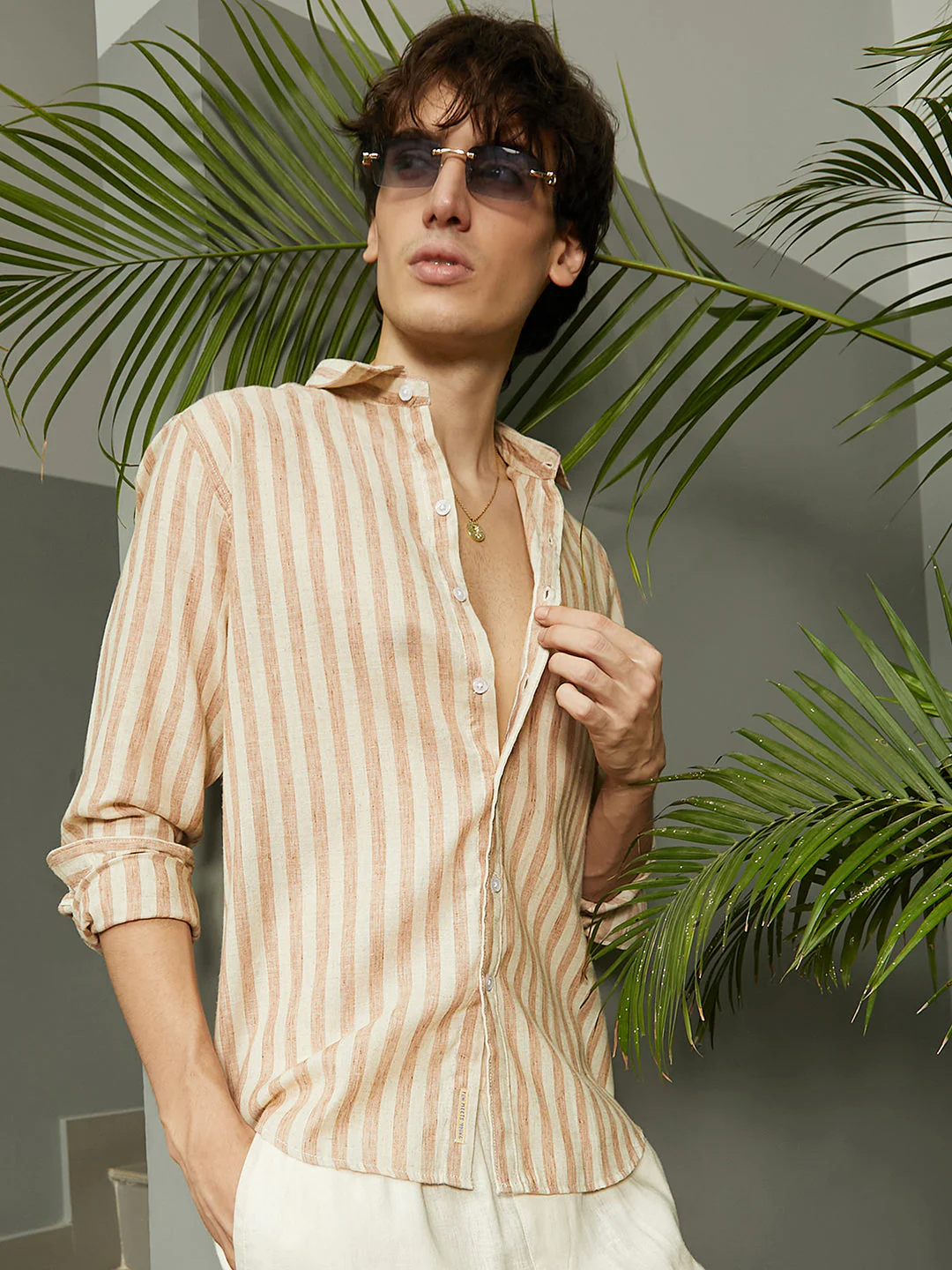 Heathered-Stripe Shirt - Image 9