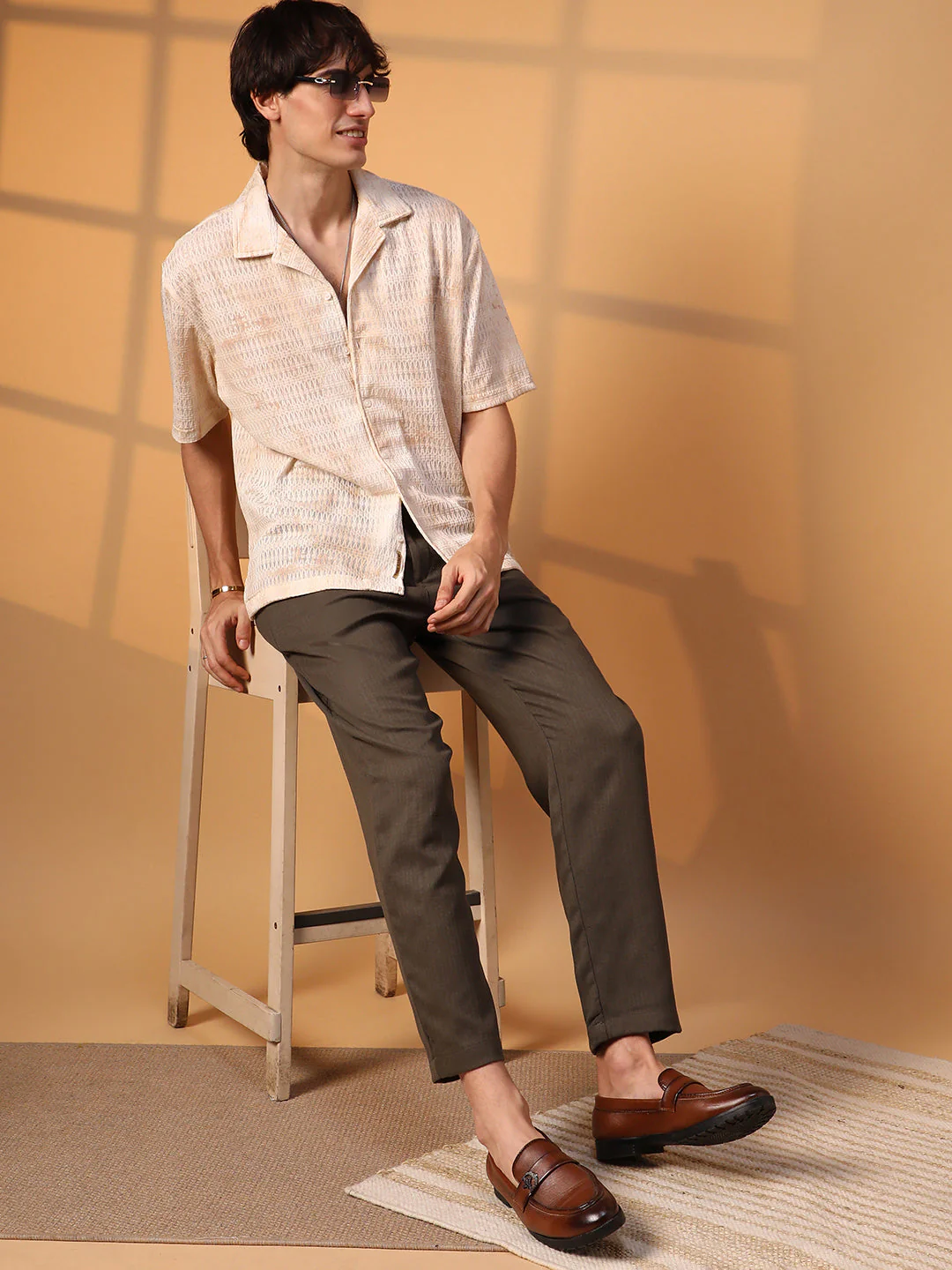 Faded Woven Oversized Shirt - Image 6