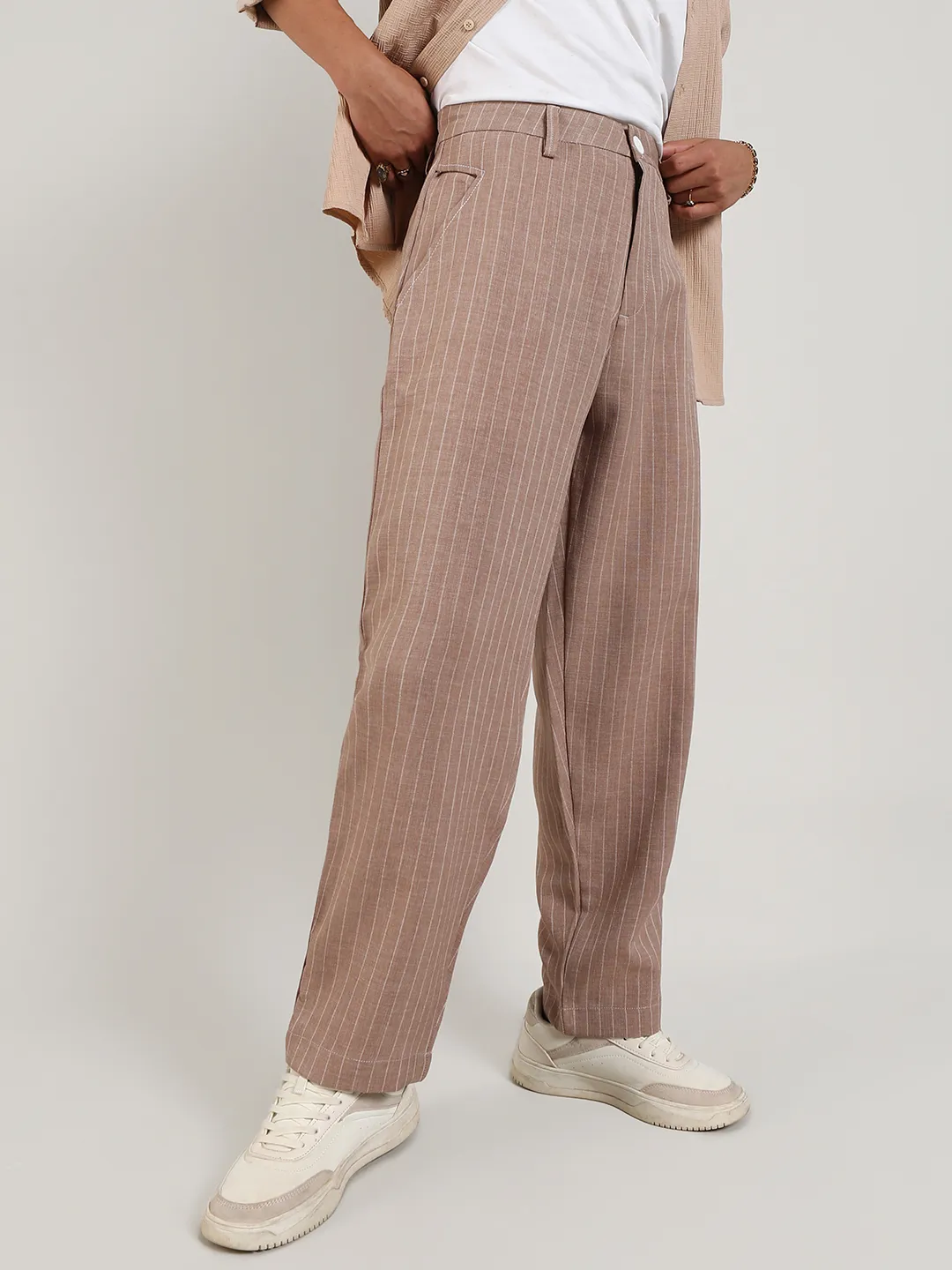 Lightweight - Pinstriped Trousers - Image 3